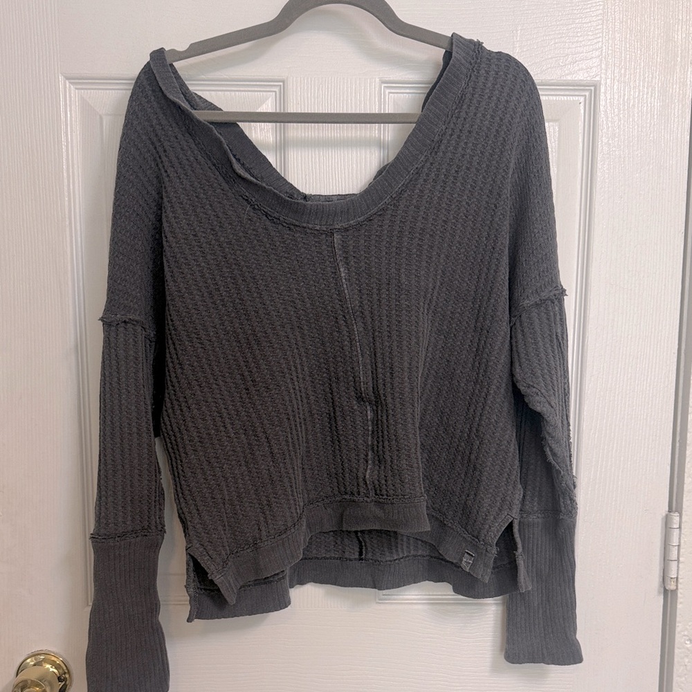 Free People waffle top